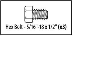 36437A.S Bag #1, Parts Pack, Rail Hardware