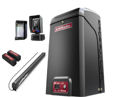 CSL24ULWK 24VDC High Traffic Commercial Slide Gate Operator With Lmwekitu Wireless edge kit