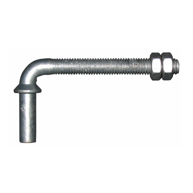 Jansen GH110N Hinge Hanger Bolt, 1/2" x 4-1/2", with 2 Jam Nuts