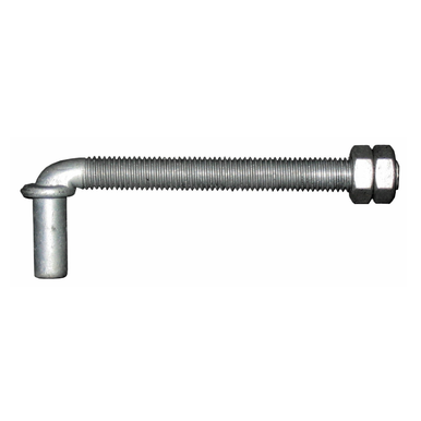 Jansen GH110NXL Hinge Hanger Bolt, 5/8" x 6", with 2 Jam Nuts