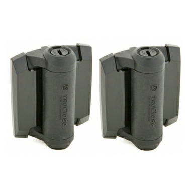 D&D TruClose TCA1 Self-Closing Gate Hinge, Regular, Metal Gates to 65 lb, Black, Pair
