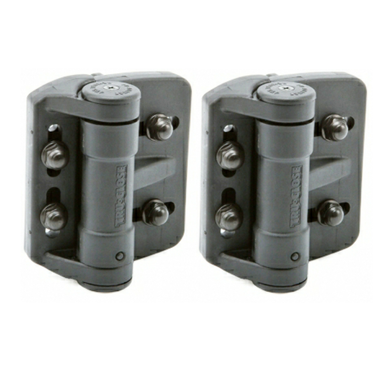 D&D TruClose TCAMA1 Multi-Adjust Self-Closing Gate Hinge, 2 Legs, Metal Gates to 55 lb, Pair