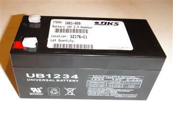 Doorking 1801-009 Battery 12V 3.4 AmpHour PS1234 (each)