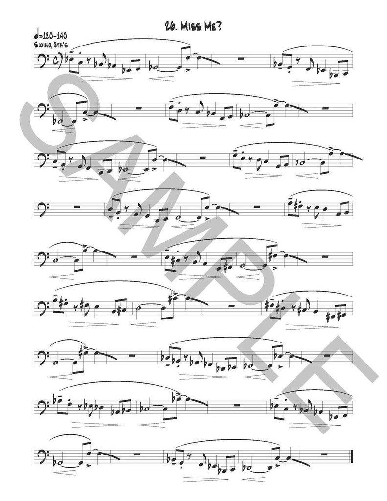 Flow Studies with a Jazz Flavor for Bass Trombone