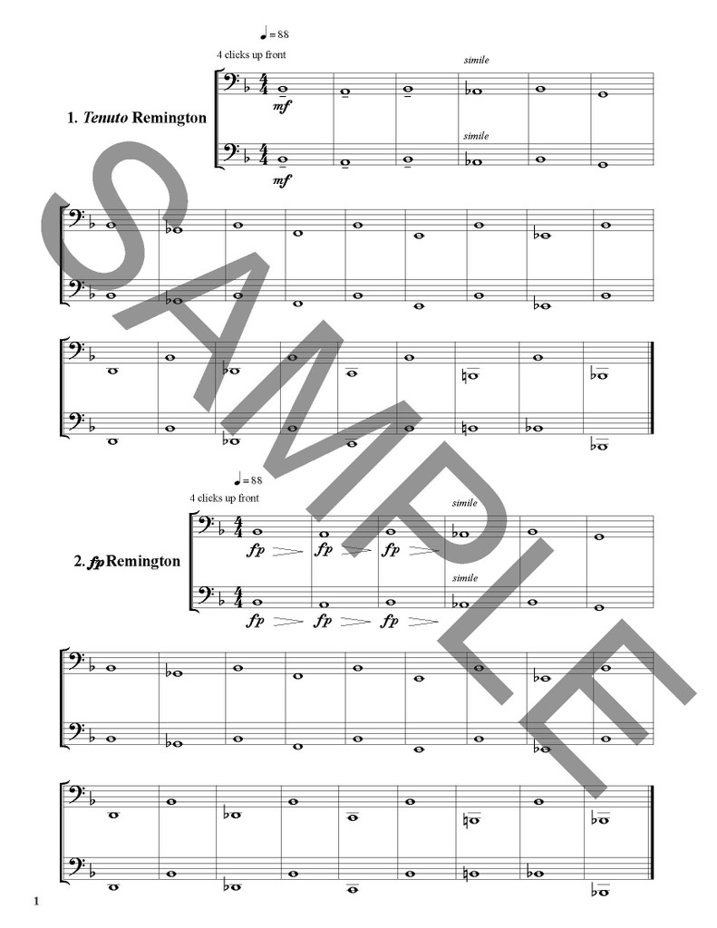 Long Tone Duets for Tuba: Style and Articulation - Hard Copy Version