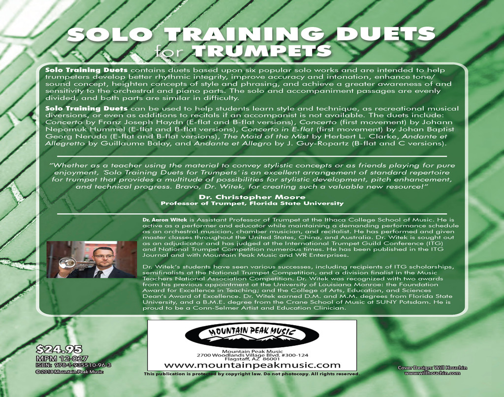 Solo Training Duets for Trumpets