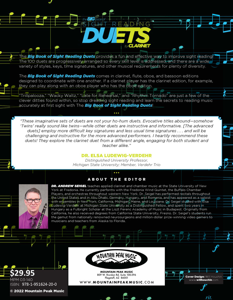Big Book of Sight Reading Duets for Clarinet: 100 Sight Reading Challenges for You and a Friend