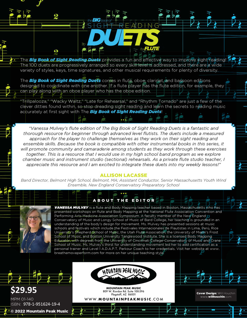 Big Book of Sight Reading Duets for Flute: 100 Sight Reading Challenges for You and a Friend