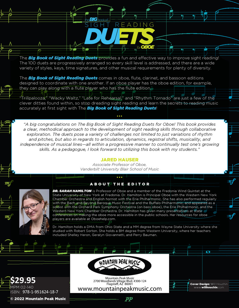 Big Book of Sight Reading Duets for Oboe: 100 Sight Reading Challenges for You and a Friend - PDF Download Version