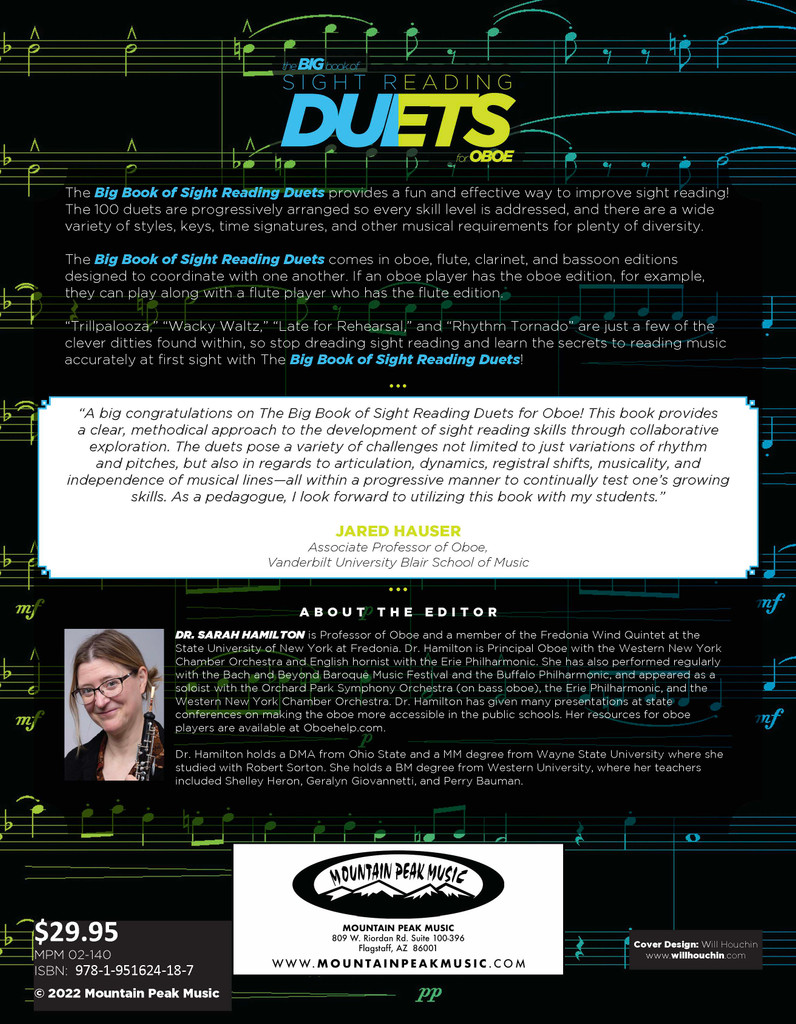 Big Book of Sight Reading Duets for Oboe: 100 Sight Reading Challenges for You and a Friend - PDF Download Version