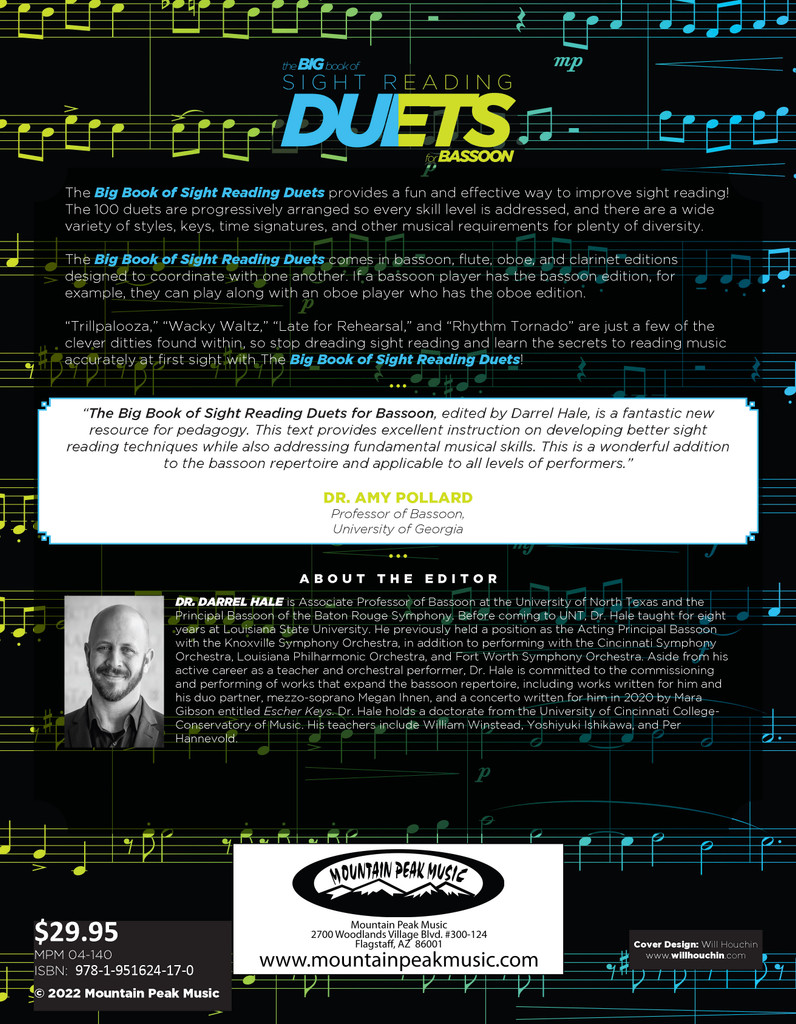 Big Book of Sight Reading Duets for Bassoon: 100 Sight Reading Challenges for You and a Friend - PDF Download Version