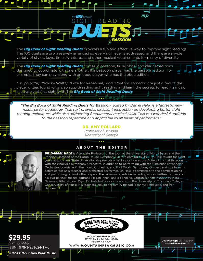 Big Book of Sight Reading Duets for Bassoon: 100 Sight Reading Challenges for You and a Friend - PDF Download Version