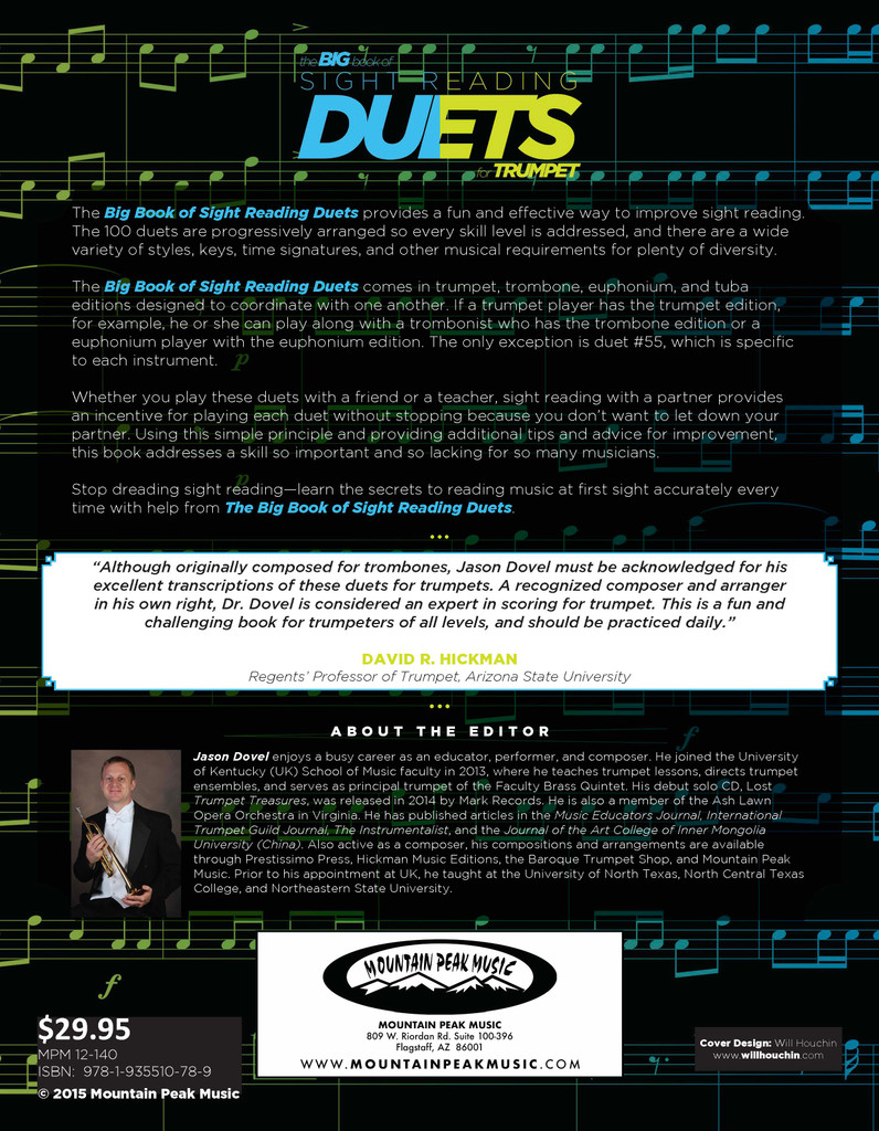 Big Book of Sight Reading Duets for Trumpet: 100 Sight Reading Challenges for You and a Friend - PDF Download Version