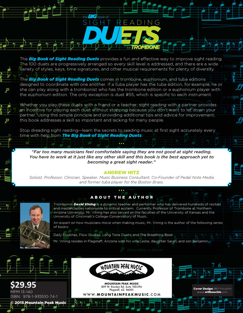 Big Book of Sight Reading Duets for Trombone: 100 Sight Reading Challenges for You and a Friend - PDF Download Version