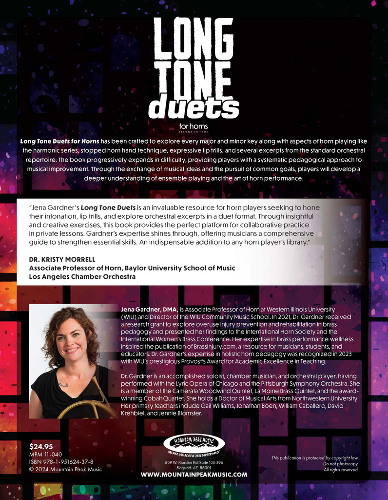 Long Tone Duets for Horns - PDF Download Version