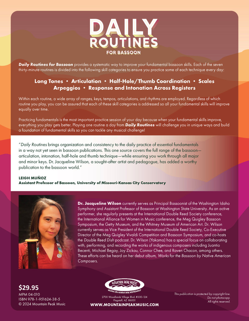 Daily Routines for Bassoon - PDF Download Version
