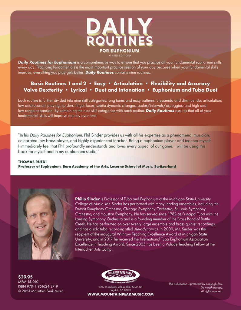 Daily Routines for Euphonium - PDF Download Version