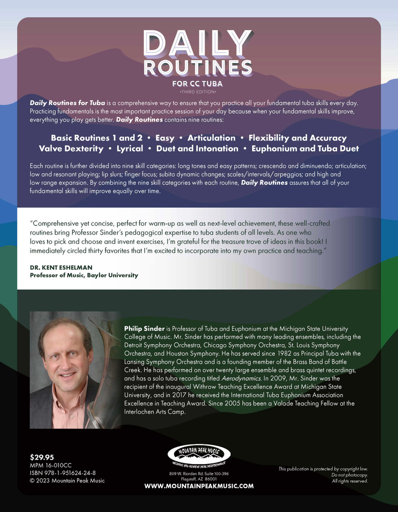 Daily Routines for CC Tuba - PDF Download Version