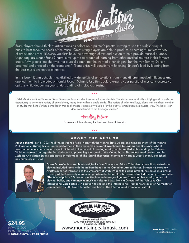 120 Melodic Articulation Etudes for Tenor Trombone - PDF Download Version