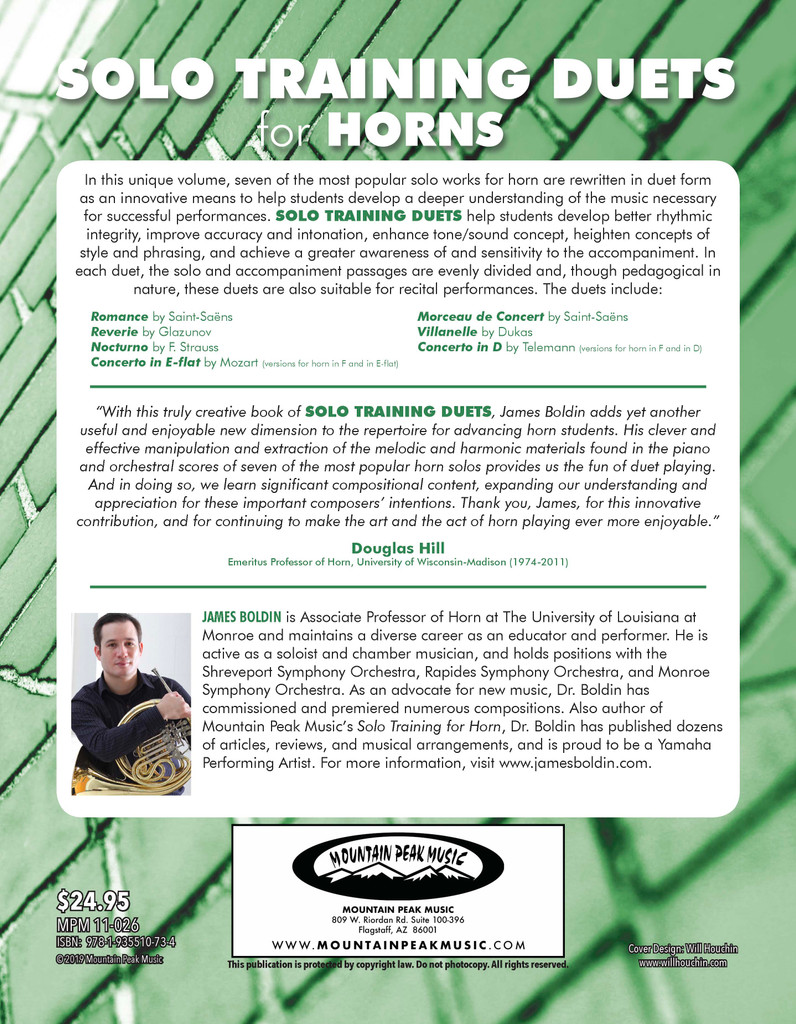 Solo Training Duets for Horns - PDF Download Version