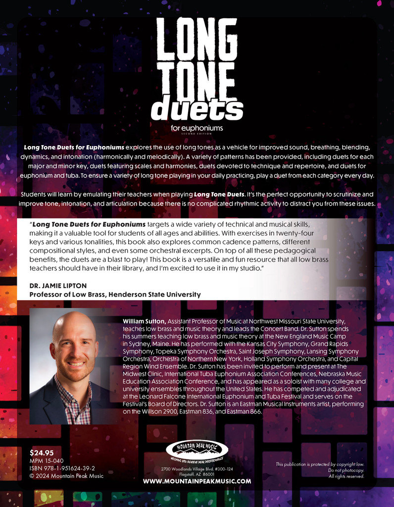 Long Tone Duets for Euphoniums