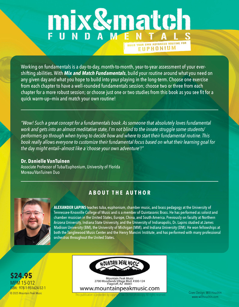 Mix & Match Fundamentals: Build Your Own Advanced Routine for Euphonium - PDF Download Version