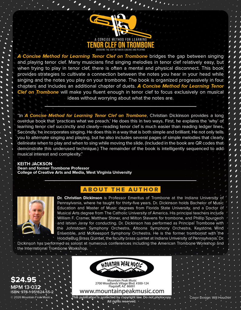 Concise Method for Learning Tenor Clef on Trombone: Bridging the Gap Between Singing and Playing