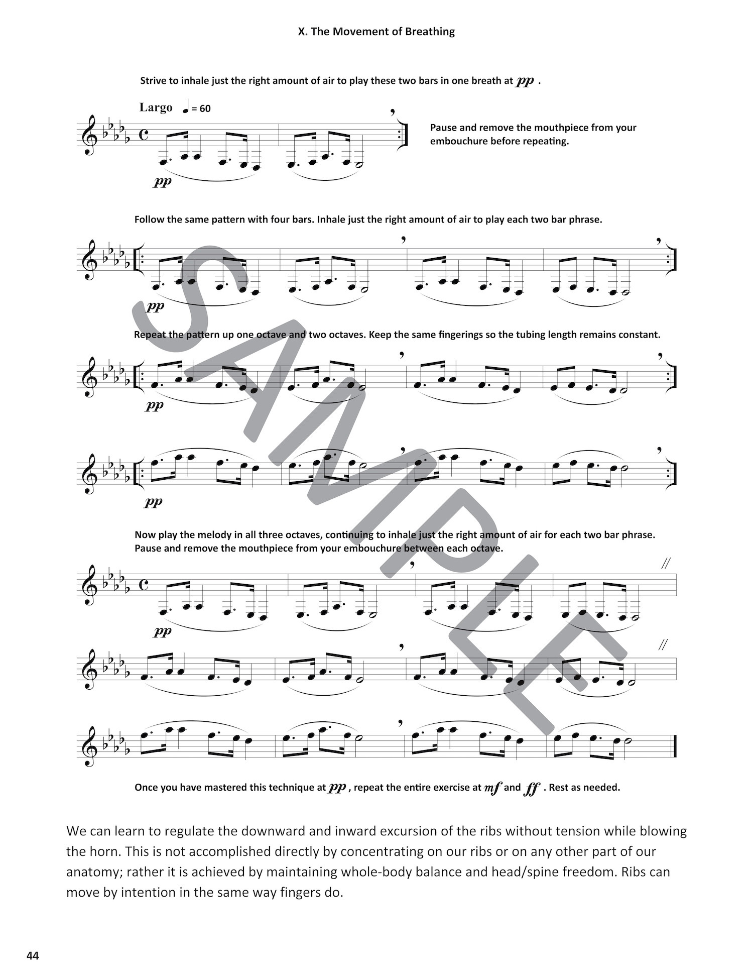 Breathing Book for Horn