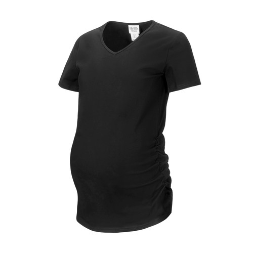 Classic v-neck maternity top, made of soft fabric to lay comfortably on the skin. Pair with your favorite pair of jeans or leggings and you are ready to go!