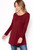 Solid wine, waist length long sleeve maternity top in a relaxed style with a crew neck and slightly pleated detail.


Origin : USA