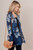 Floral printed knit long line maternity cardigan with open front and long sleeves.

Origin : USA