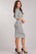 A ribbed knit knee-length maternity dress featuring an allover striped pattern, round neckline, 3/4 sleeves, and a bodycon silhouette.


Origin : USA