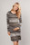 Olive striped micro rib knit maternity dress with a round neck, detail long sleeves, and rounded hem. 


Origin : USA