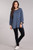 Navy knit, maternity tunic top in a loose fit with a round neck and bubble long sleeves.


Origin : USA