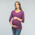 Solid hued, basic maternity top featuring ruched sides, 3/4 sleeves and a scoop neckline. Casual and comfortable. Kick back and relax or head out in this versatile maternity top.The side-ruching on this top allows this top to fit your growing bump all 40 weeks and beyond! Available in a variety of colors.