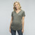 Solid hued, basic maternity top featuring ruched sides, short sleeves and a v-neckline. Casual and comfortable. Kick back and relax or head out in this versatile maternity tee.The side-ruching on this top allows this top to fit your growing bump all 40 weeks and beyond! Available in a variety of colors.