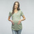 Solid hued, basic maternity top featuring ruched sides, short sleeves and a v-neckline. Casual and comfortable. Kick back and relax or head out in this versatile maternity tee.The side-ruching on this top allows this top to fit your growing bump all 40 weeks and beyond! Available in a variety of colors.