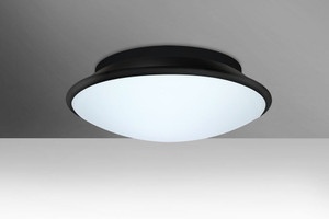 Besa Silk 16 Ceiling Opal/Black 1x30W LED - SILK16BKC-LED