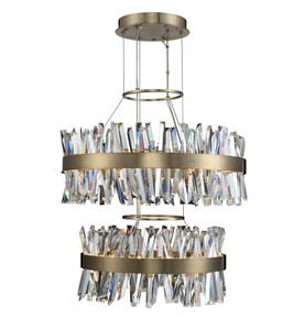 Glacier 25 + 32 Inch 2 Tier LED Round Pendant - 030256-038