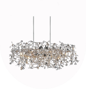 7 Light Down Chandelier with Chrome finish - 5630P37C-O