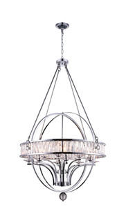 12 Light Chandelier with Chrome finish - 9957P42-12-601