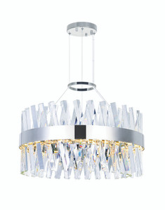 LED Chandelier with Chrome Finish - 1220P24-601