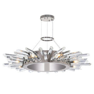 8 Light Chandelier with Polished Nickle finish - 1170P25-8-613