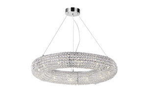 12 Light Chandelier with Chrome Finish - 1057P32-12-601