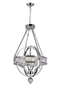 4 Light Chandelier with Chrome finish - 9957P16-4-601