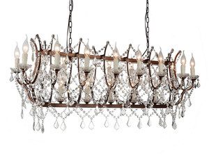21 Light Up Chandelier with Light Brown finish - 9910P49-21-199