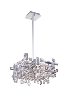 6 Light Chandelier with Chrome finish - 5689P14-6-S-601