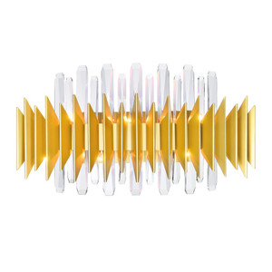 7 Light Wall Sconce with Satin Gold finish - 1247W24-7-602