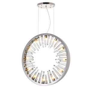 12 Light Chandelier with Polished Nickle finish - 1142P32-12-613