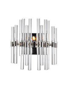 2 Light Wall Light with Polished Nickel Finish - 1137W10-1-613